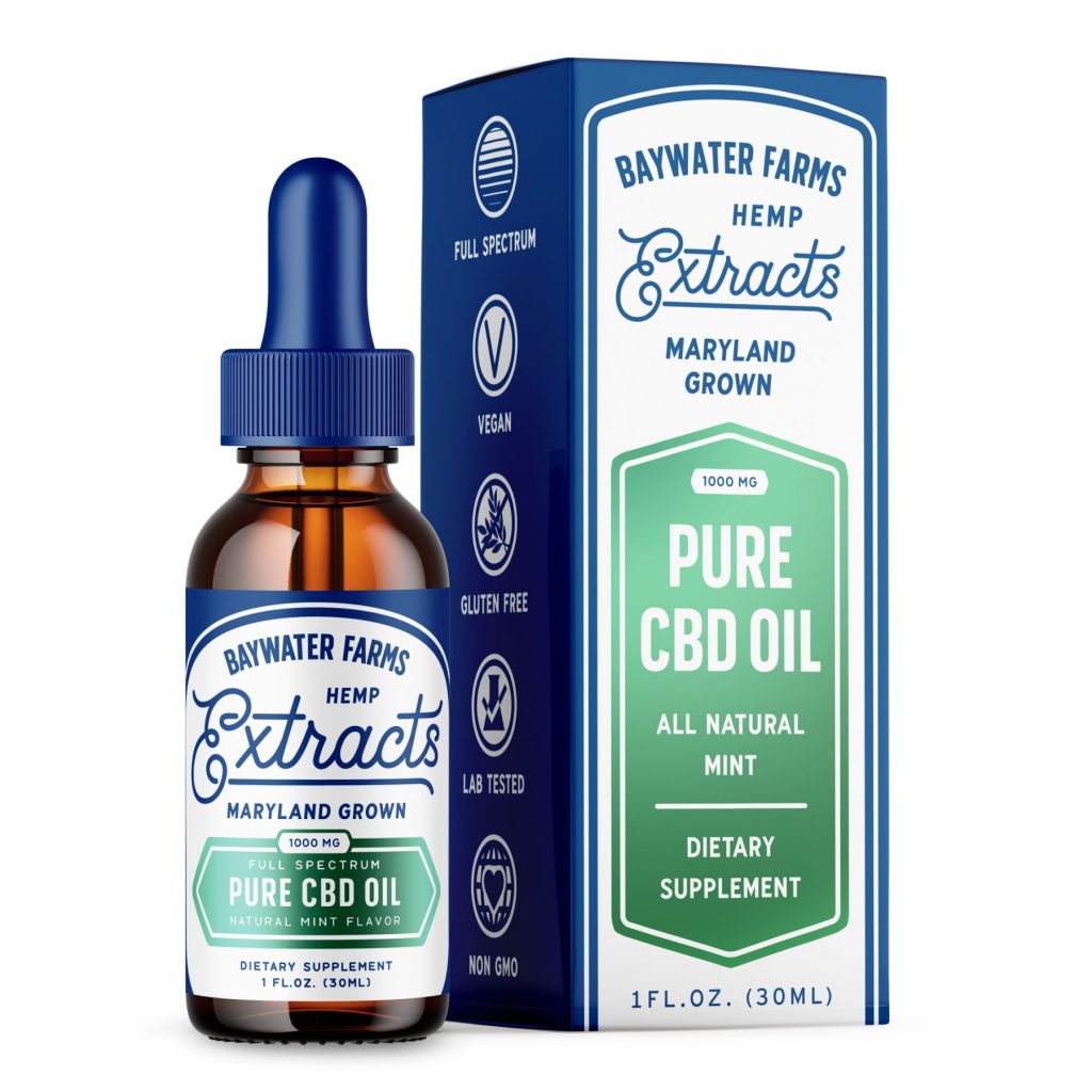 1000mg Full Spectrum Pure CBD Oil | Baywater Farms Hemp